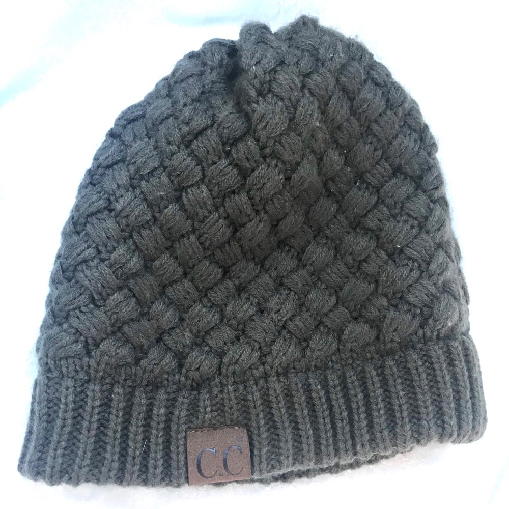 C.C Exclusives Dark Green Beanie Acrylic 100%